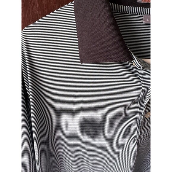 Peter Millar summer comfort Large Teal With Black Stripes - Picture 4 of 5